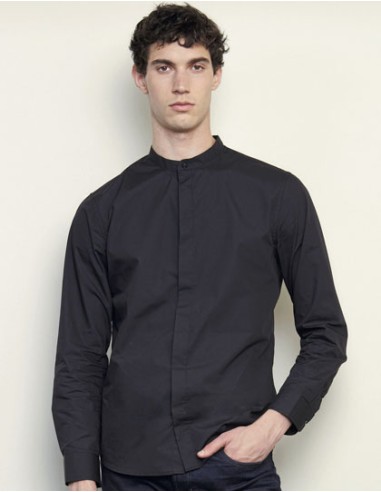 NEO-03792-Mens Mao Collar Shirt Bart